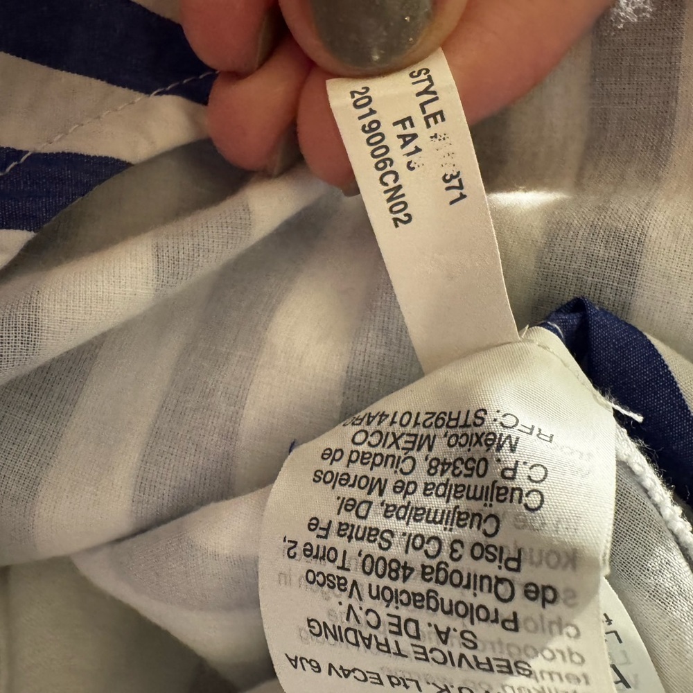 J. Crew Navy and White Halter Jumpsuit - Picture 14 of 15